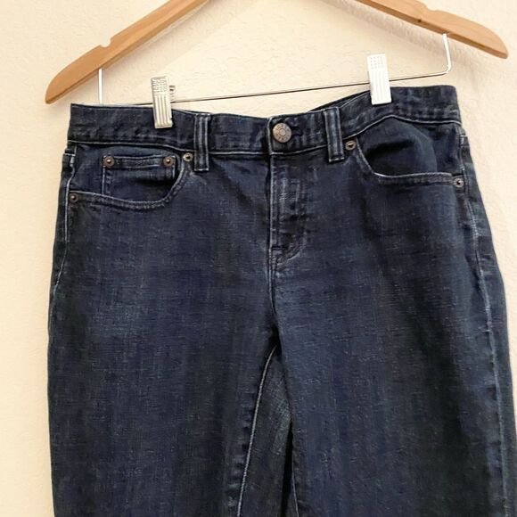 J. Crew Toothpick Skinny Ankle Dark Wash Jeans Womens Size 30 Blue Stretch - Picture 4 of 10